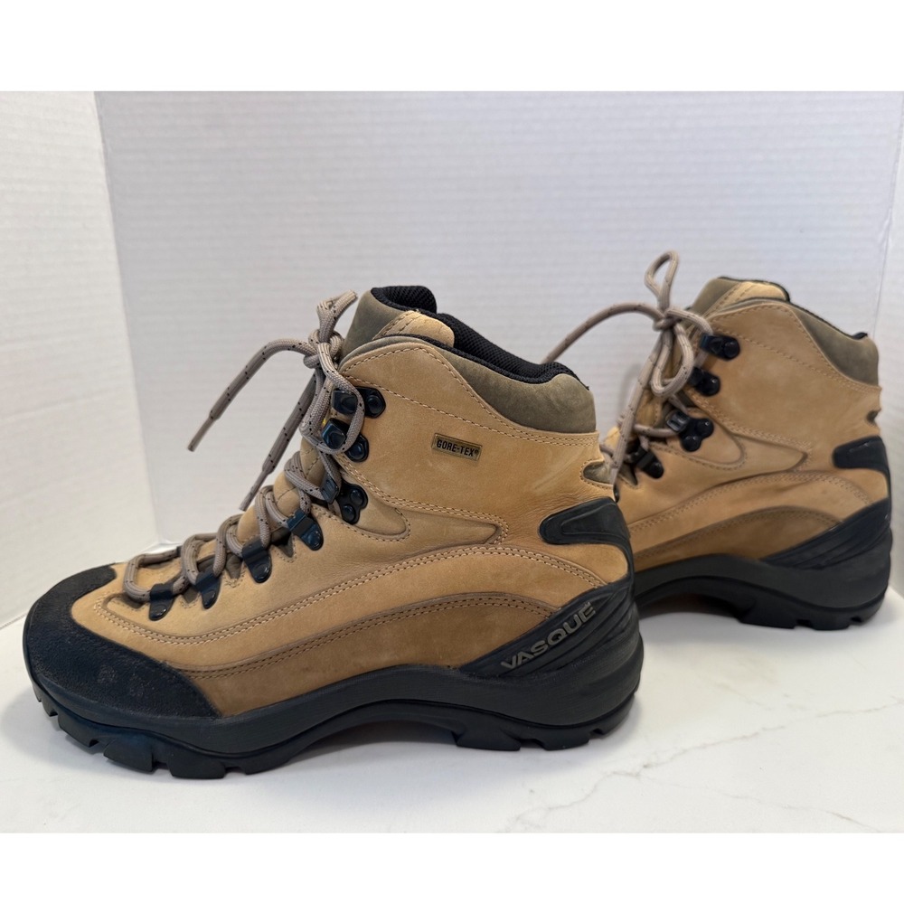 Vasque Sundowner Gore-Tex Hiking Boots Tan Leather Vibram Mens 8M 7197 M 03